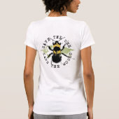 Yoga spricht: Retten Sie die Biene… retten die T-Shirt (Rückseite)