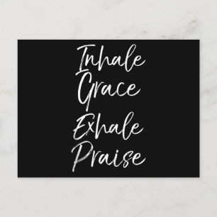 Yoga Sprichwort Inhalieren Grace Exhale Lounge Yog Postkarte
