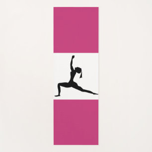Yoga Stehend Silhouette Lady Yogamatte