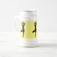 Yoga Stein (Gelb und Gold) Stehende Pose