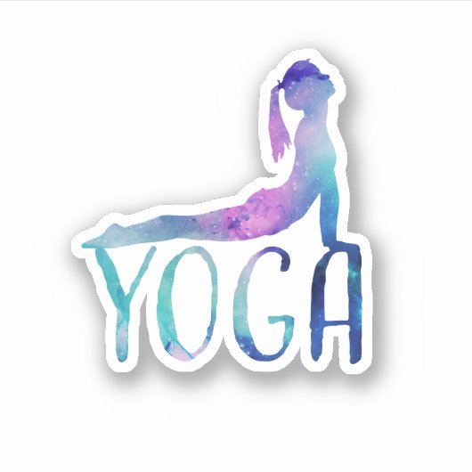 Yoga Sticker (Vorderseite)