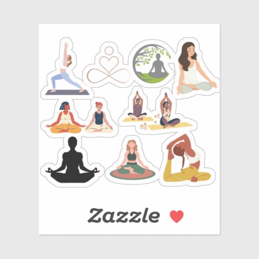 YOGA STICKER (Blatt)