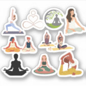 YOGA STICKER (Vorderseite)