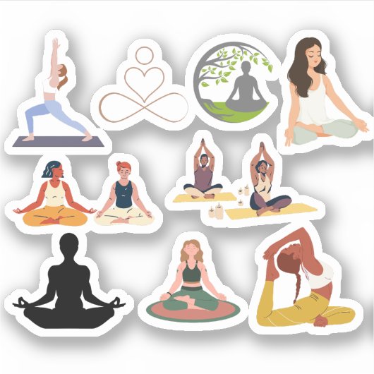 YOGA STICKER (Vorderseite)