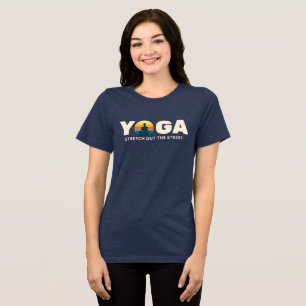 Yoga – Stress abbauen Vintage-Sonnenuntergang Tri-Blend Shirt