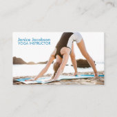 Yoga Stretch Fitness Business Cards Visitenkarte (Vorderseite)