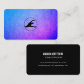 Yoga-Stretching-Symbol Visitenkarte (Vorne/Hinten)