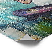 Yoga Studio Art - Meditation Pose - Gebet Kunst Poster (Ecke)