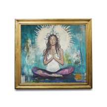Yoga Studio Art - Meditation Pose - Gebet Kunst