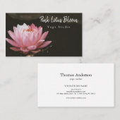 Yoga Studio Business: berufliches Logo für benutze Visitenkarte (Vorne/Hinten)