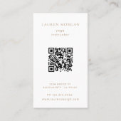 Yoga Studio Business Card Bohemisch Earth Tones Visitenkarte (Rückseite)