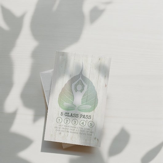 Yoga Studio Class Pass Meditation Pose Bodhi Leaf Treuekarte