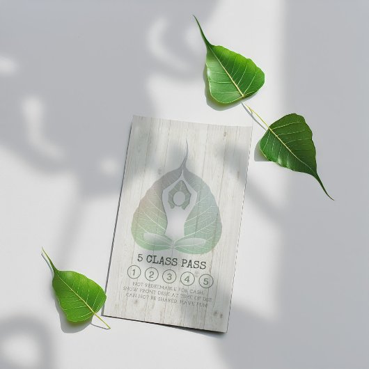 Yoga Studio Class Pass Meditation Pose Bodhi Leaf Treuekarte