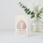 Yoga Studio Class Pass Meditation Pose Bodhi Leaf Treuekarte (Stehend Vorderseite)
