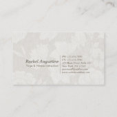 Yoga Studio Class Pass Meditation Pose Bodhi Leaf Treuekarte (Rückseite)