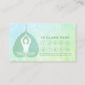 Yoga Studio Class Pass Meditation Pose Bodhi Leaf Treuekarte (Vorderseite)