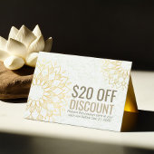 YOGA Studio Discount Coupon Treue Gold Mandala