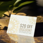 YOGA Studio Discount Coupon Treue Gold Mandala
