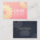 YOGA Studio Discount Coupon Treue Gold Mandala (Vorne/Hinten)