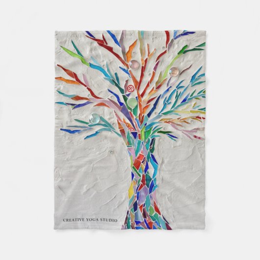 Yoga Studio Fleecedecke (Vorderseite)