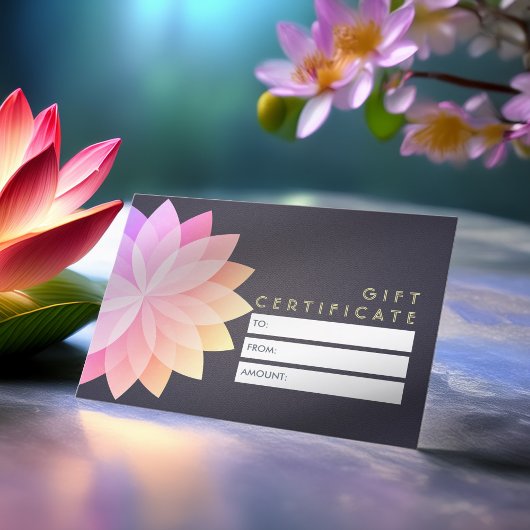 YOGA Studio Geschenkzertifikat Farbenfrohe Mandala Rabattkarte