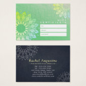 YOGA Studio Geschenkzertifikat Gold Mandala Blume (Vorne & Hinten)