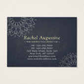 YOGA Studio Geschenkzertifikat Gold Mandala Blume (Rückseite)