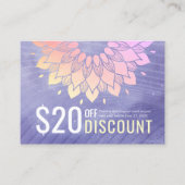 Yoga Studio Gold Mandala Coupon Treue (Vorderseite)