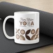 Yoga Studio in Beige Brown Geometric Kaffeetasse