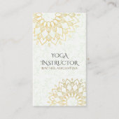 YOGA Studio Instructor Ernennung Gold Mandala Terminkarte (Vorderseite)
