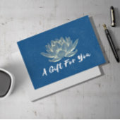 YOGA Studio Instructor Geschenkgutschein Gold Lotu Rabattkarte