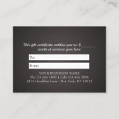 YOGA Studio Instructor Geschenkgutschein Gold Lotu Rabattkarte (Rückseite)