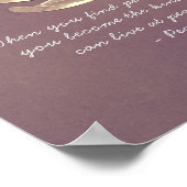 YOGA Studio Instructor Meditation Zitat Chic Lotus Poster (Ecke)