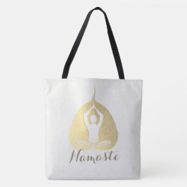 Yoga Studio Instructor Meditor Pose Bodhi Leaf Tasche