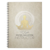 Yoga Studio Instructor Meditor Pose ZEN Symbol Notizblock (Vorderseite)