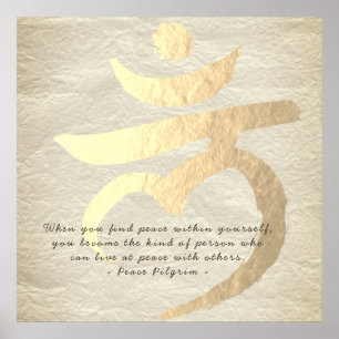 Yoga Studio Instructor Root Chakra Mantra LAM Zeic Poster