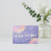 Yoga Studio Instructor Rose Gold Mandala Rabattkarte (Stehend Vorderseite)