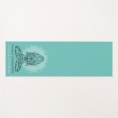 Yoga Studio Lotus Pose Turquoise Yoga Mat Yogamatte (Vorderseite (Horizontal))