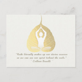 Yoga Studio Mediation Instructor Quotes Bodhi Leaf Postkarte