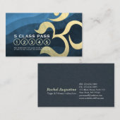 Yoga Studio Meditation Instructor 5 Class Pass OM Treuekarte (Vorne/Hinten)