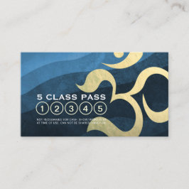 Yoga Studio Meditation Instructor 5 Class Pass OM Treuekarte