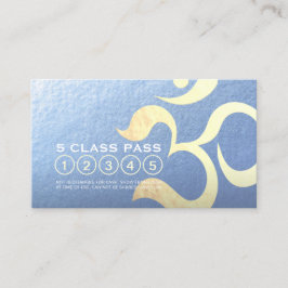 Yoga Studio Meditation Instructor 5 Class Pass OM Treuekarte