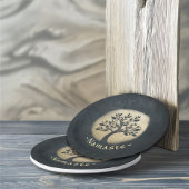 Yoga Studio Meditation Instructor Black Gold Tree Pappteller