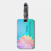YOGA Studio Meditation Instructor Colorful Mandala Gepäckanhänger (Rückseite vertikal)