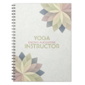 YOGA Studio Meditation Instructor Colorful Mandala Notizblock (Vorderseite)