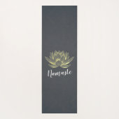 Yoga Studio Meditation Instructor Gold Foil Lotus Yogamatte (Rückseite)