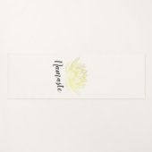 Yoga Studio Meditation Instructor Gold Foil Lotus Yogamatte (Vorderseite (Horizontal))