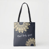 Yoga Studio Meditation Instructor Golden Mandala Tasche (Vorderseite)