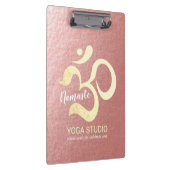 Yoga Studio Meditation Instructor Life Coach OM Klemmbrett (Rechts)