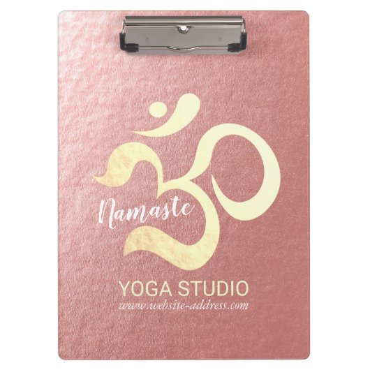 Yoga Studio Meditation Instructor Life Coach OM Klemmbrett (Vorderseite)